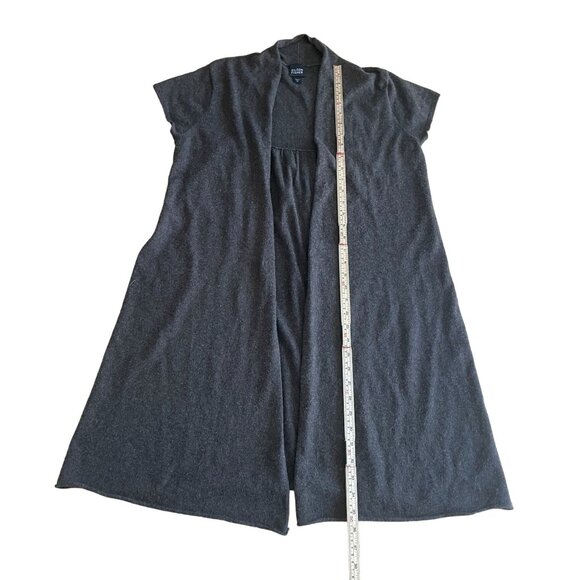 Eileen Fisher Open Front Long Cardigan Duster Sweater Women's Size Medium gray - Picture 6 of 7